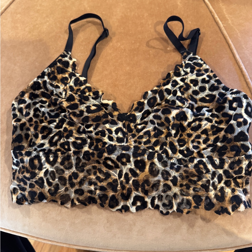 Victoria’s Secret pink leopard Bralette